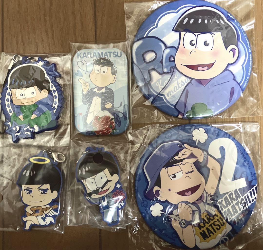 Amazon.co.jp: おそ松さん カラ松 キーホルダー 缶バッジ : おもちゃ